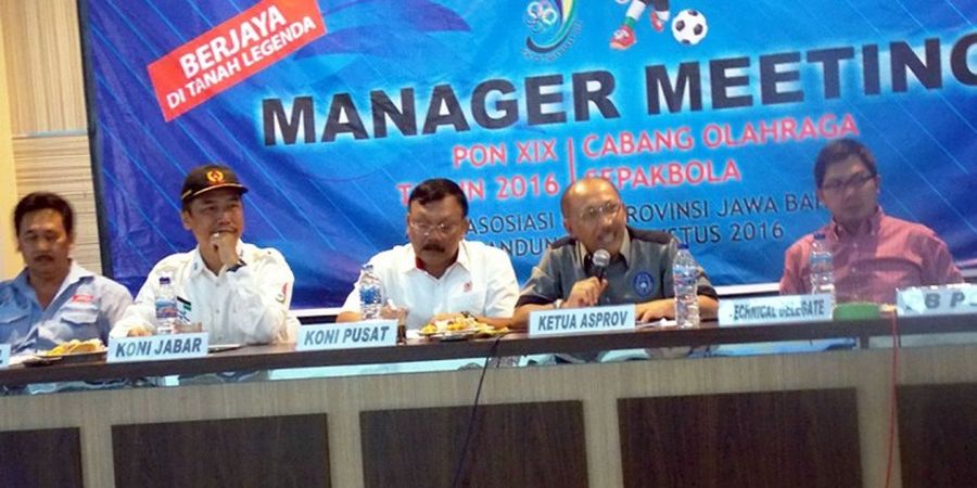 Sepak Bola PON 2016: Tuan Rumah Masuk Grup Neraka