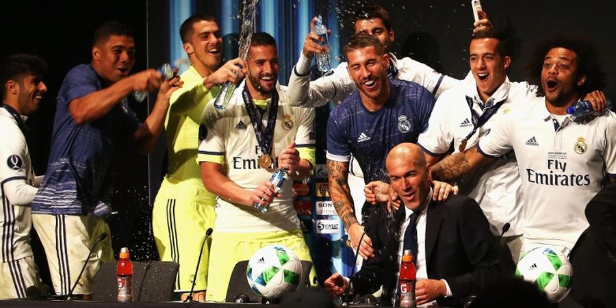 Real Madrid Juara, Zidane Basah dan Malu di Ruang Konferensi Pers