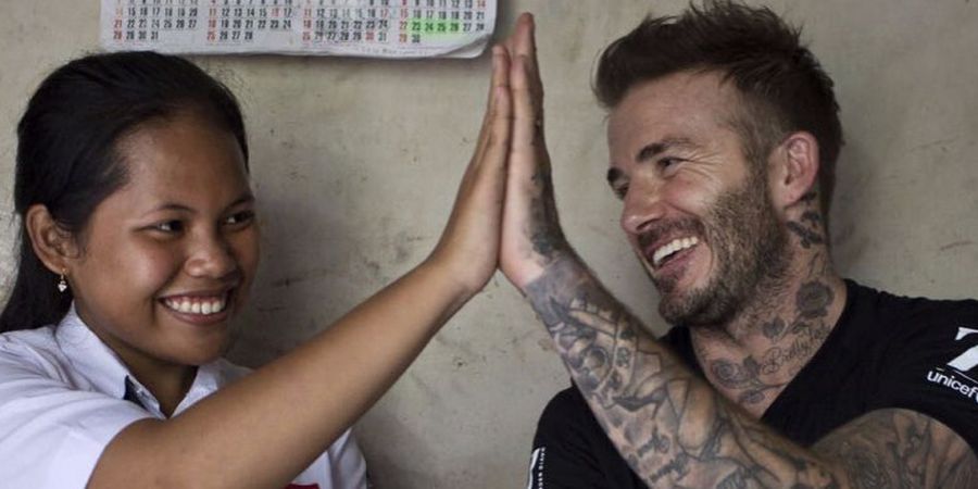 5 Potret Kegiatan David Beckham Saat Kunjungi Sekolah di Semarang, Nomor 4 Bikin Ngakak