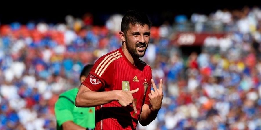 Villa Berpeluang Lakoni Laga Ke-100 bersama Spanyol