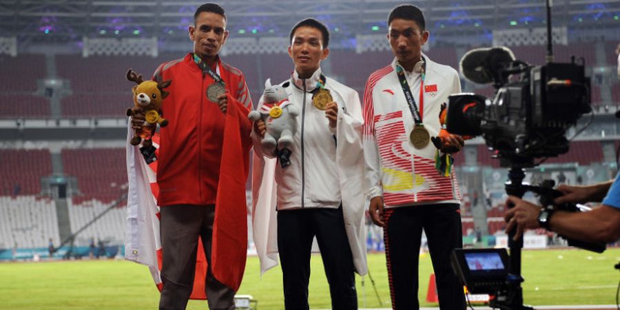 Atlet Bahrain Mencak-mencak, Juara Maraton Putra Asian Games 2018 Disebut Bermain Curang