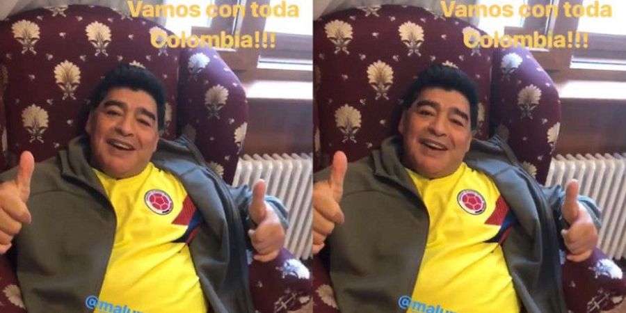 Diego Maradona Menyebut Timnas Kolombia Dirampok, Netizen: Anda Adalah Sampah!