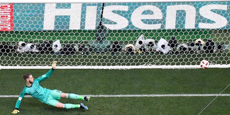 Di Posisi 40, David De Gea Kiper dengan Refleks Terburuk pada Piala Dunia 2018