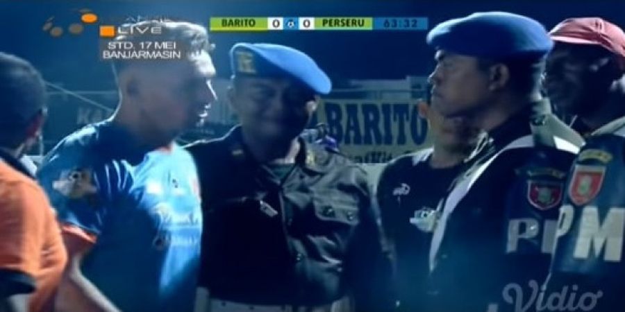 Liga 1 2018, Striker Perseru Serui Dijemput Paksa Polisi Militer