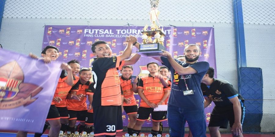 Ini Pemenang Turnamen Futsal Fans Club Barcelona Indonesia