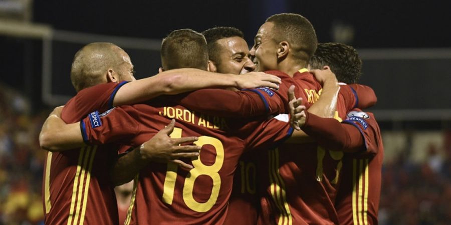 Menang Telak, Spanyol Melenggang ke Piala Dunia 2018!