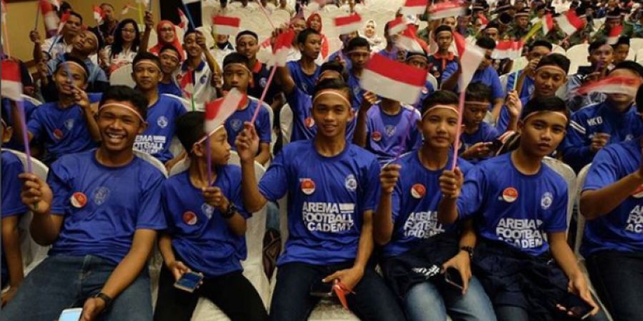 Begini Cara Arema U-15 Rayakan HUT ke-72 Indonesia