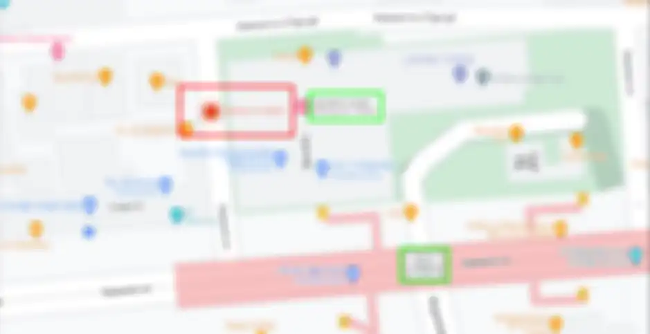 Titik tragedi di gang sempit di Itaewon saat festival Halloween ditandai di Google Maps.