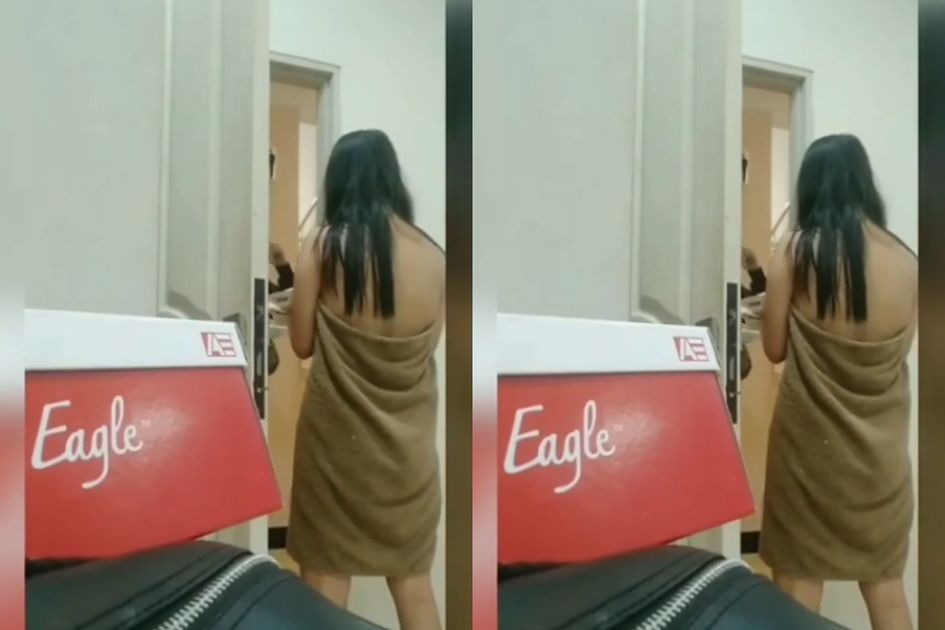Video Viral Wanita Copot Handuk Di Depan Ojek Online Tersebar Di Media Sosial Netizen Dibuat Geram