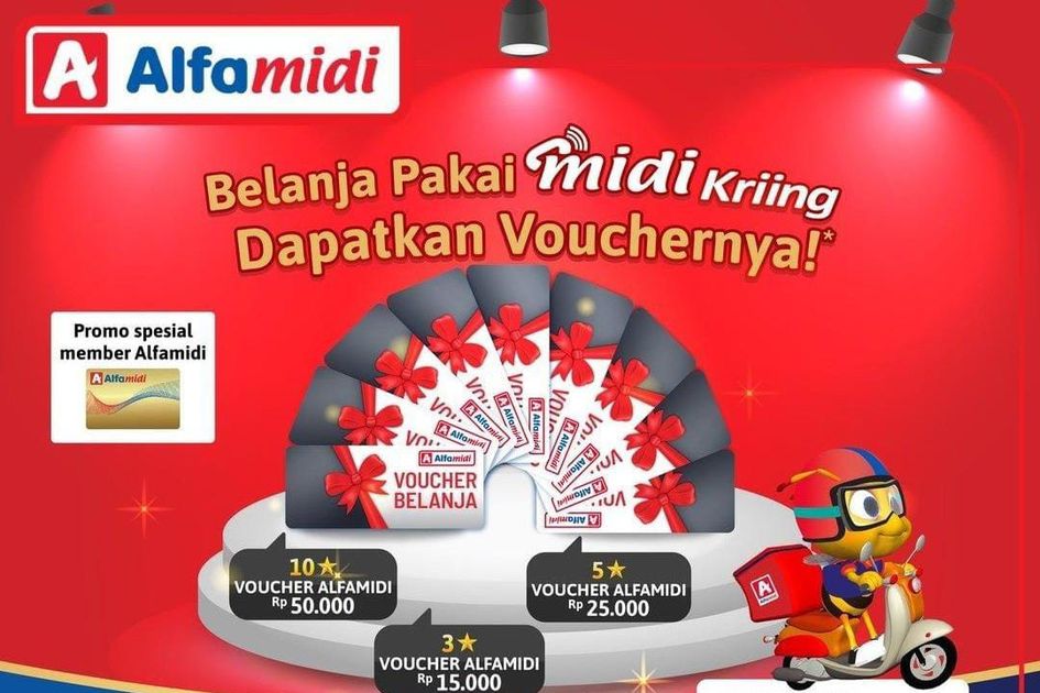 Promo Alfamidi, Belanja Pakai Midikriing, Dapat Voucher Rp50 Ribu!