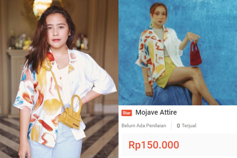 Pakai Baju Harga Seratus Ribuan, Intip Penampilan Prilly