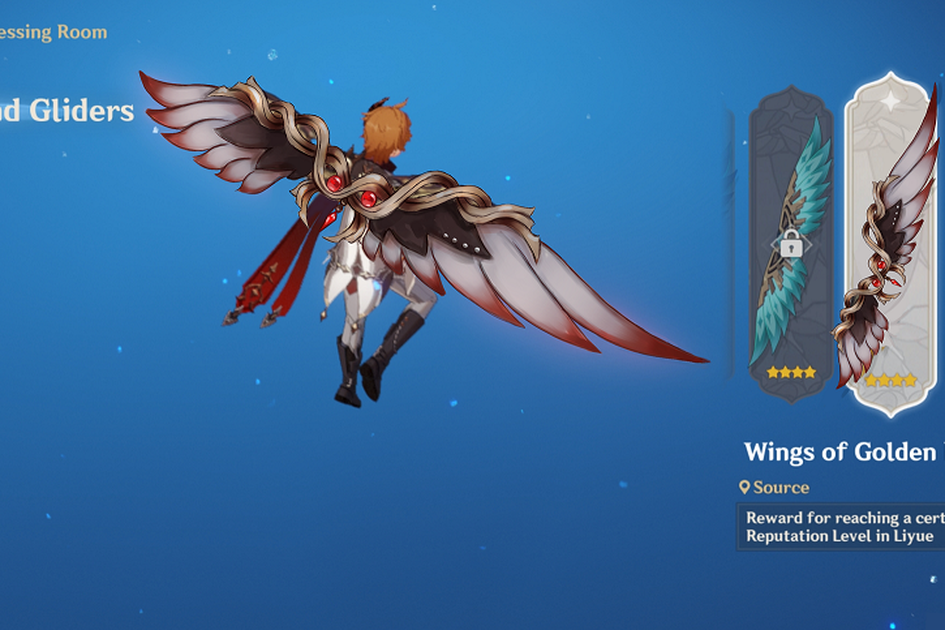 Cara Memasang Skin Wings dan Gliders di Genshin Impact, Gampang Banget