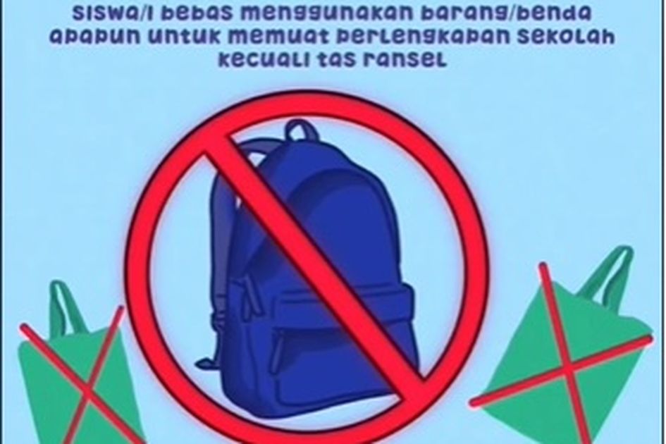 Tren No Backpack Day Viral di Medsos, Pihak Sekolah Ungkap Alasannya!