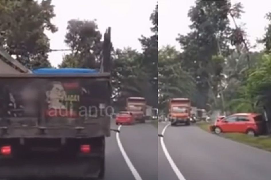Detik Detik Kecelakaan Di Ambarawa Truk Vs Mobil Merah Ini Alasan Mengapa Jangan Asal Potong Jalan