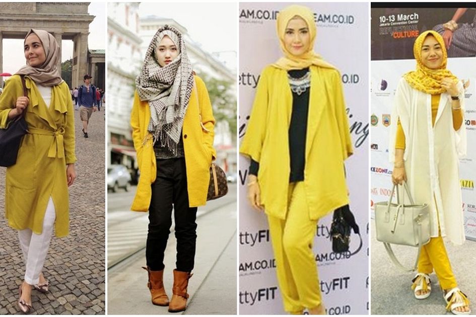 Baju kuning tudung warna apa