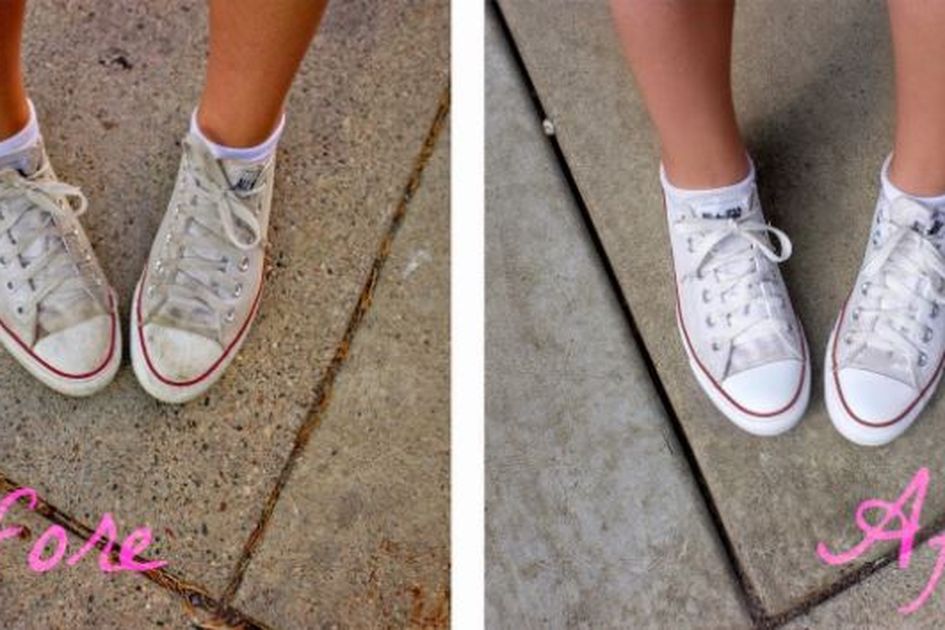 Tak Perlu Ke Laundry Inilah 4 Langkah Membersihkan Sepatu Kanvas Warna Putih
