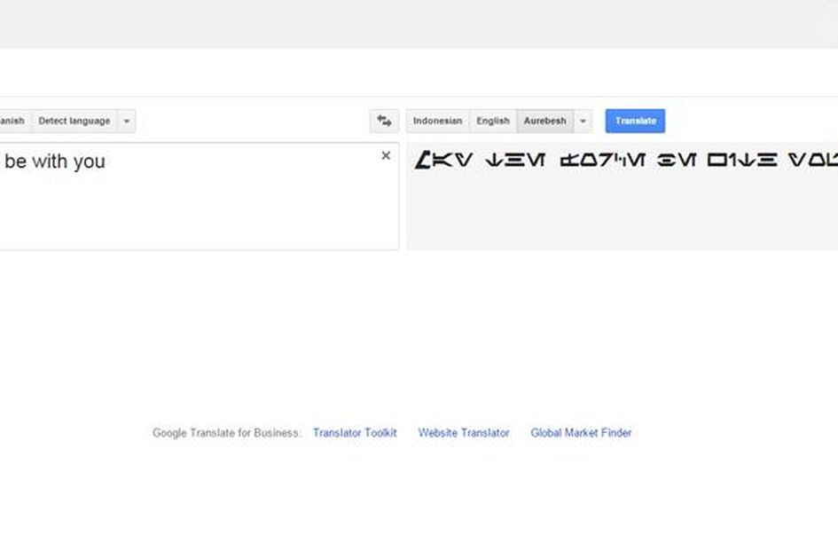 Bahasa "Star Wars" Bisa diterjemahkan di Google Translate