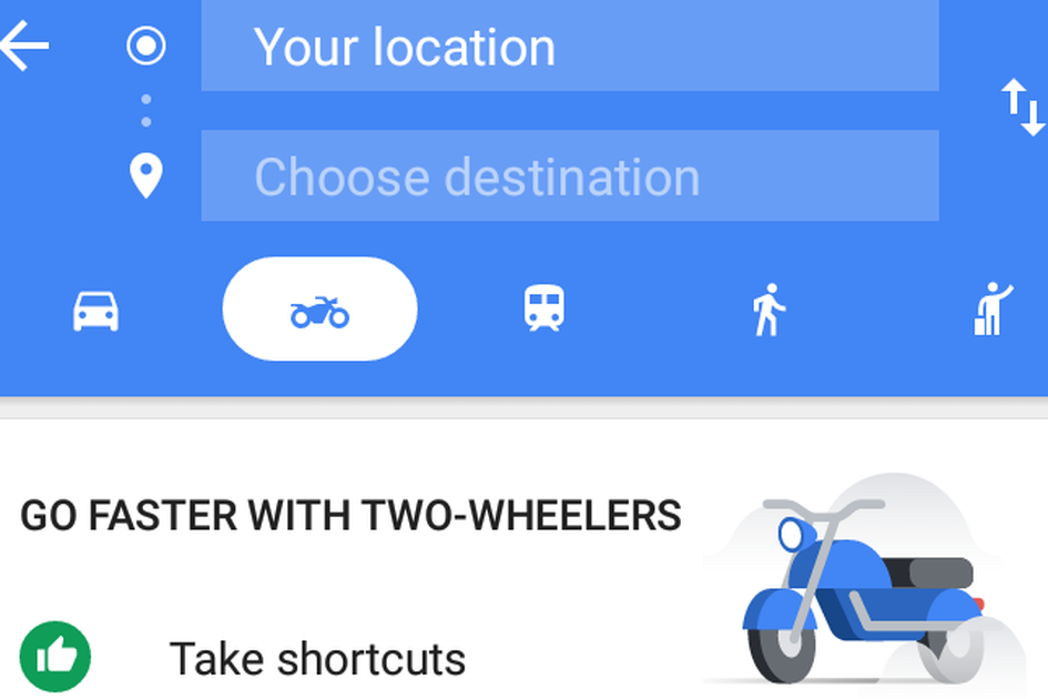 Akhirnya Google Maps Sediakan Rute Khusus Motor.