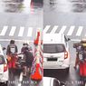 Aksi Anak Punk Bantu Emak-emak yang Jatuh Ditabrak Mobil Panen Pujian, Warganet Sindir si Penabrak: Gak Ada Akhlak!