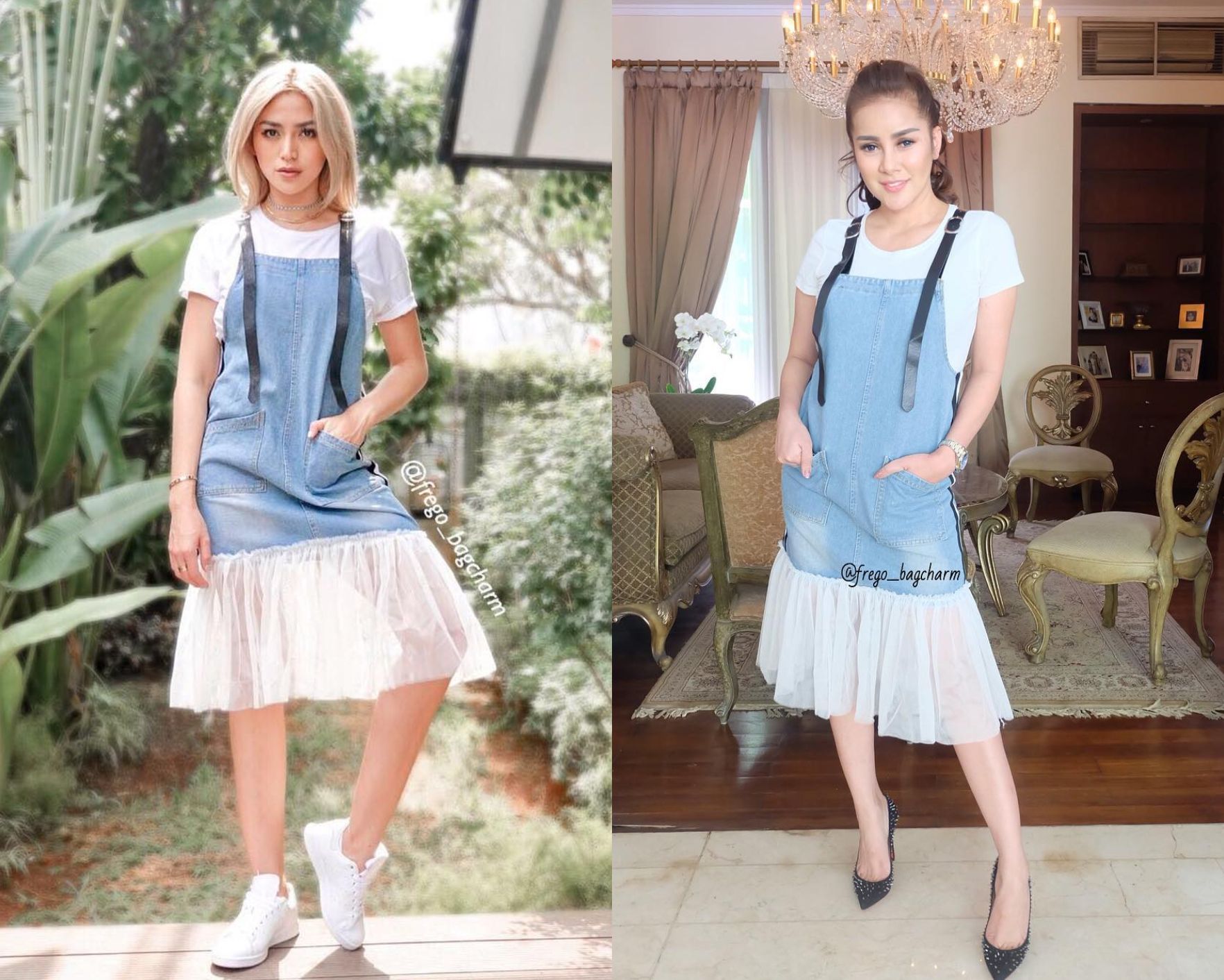 Pakai Overall Skirt yang Sama Persis Begini Gaya Kece Duo Hot Moms Jessica Iskandar VS Olla Ramlan Siapa Lebih Keren Semua Halaman Grid