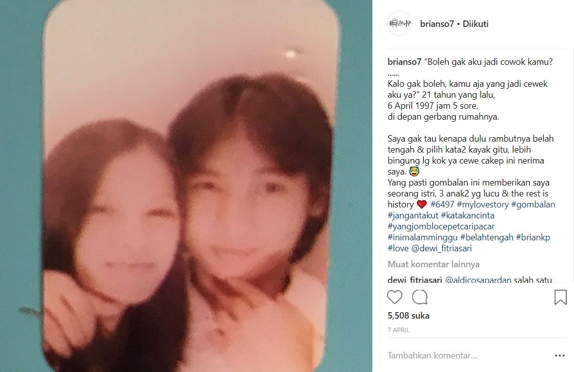 Kisah Romantis Brian Sheila On 7 Berawal Dari Cinta Monyet Pacaran