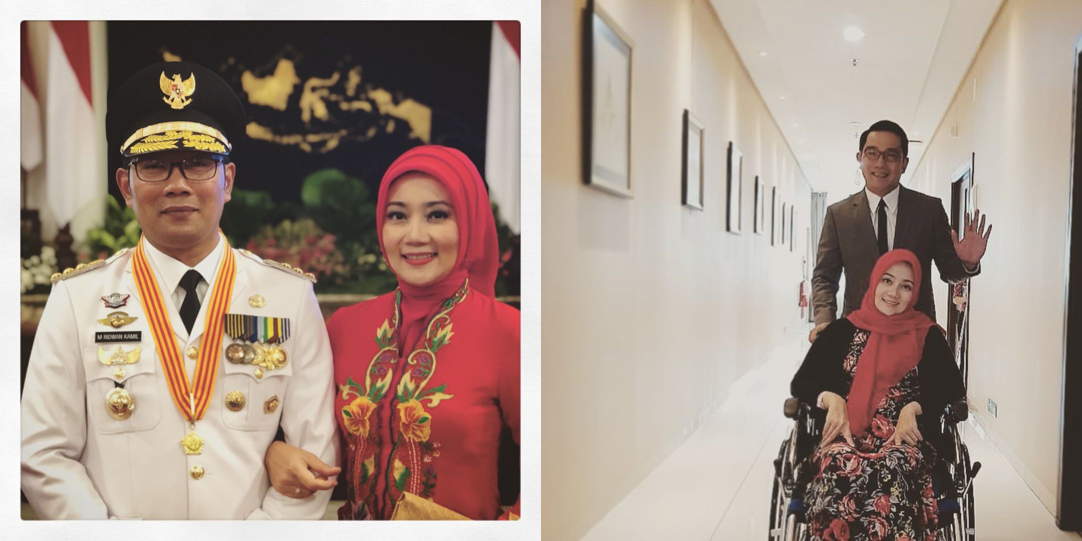 Kemesraan Ridwan Kamil dan Sang Istri yang Gunakan Kursi Roda di Pelantikan Gubernur 2018 Semua Halaman Grid ID