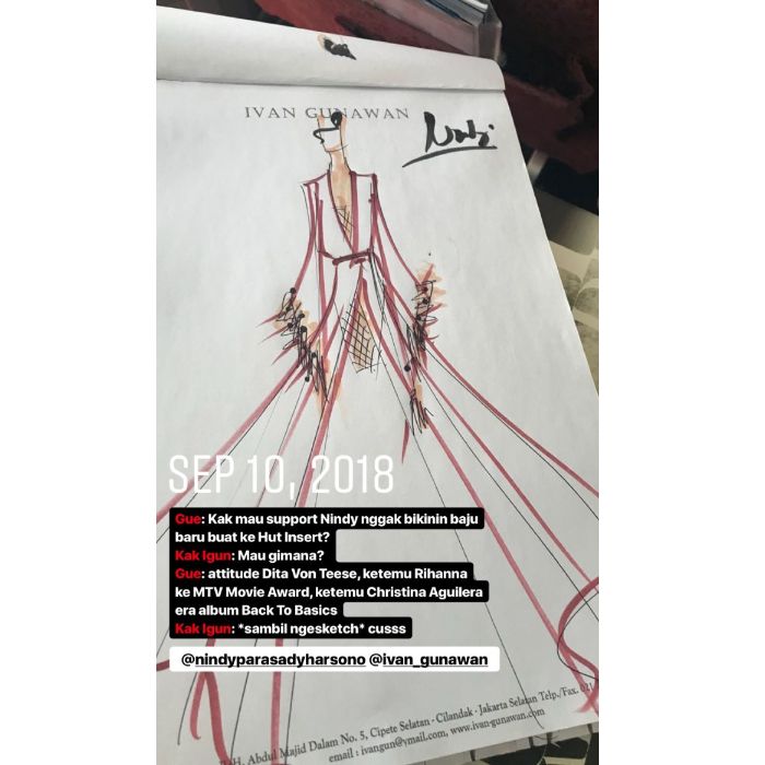 Bawa Pulang Piala Best Dressed Nindy Ayunda Kenakan Gaun