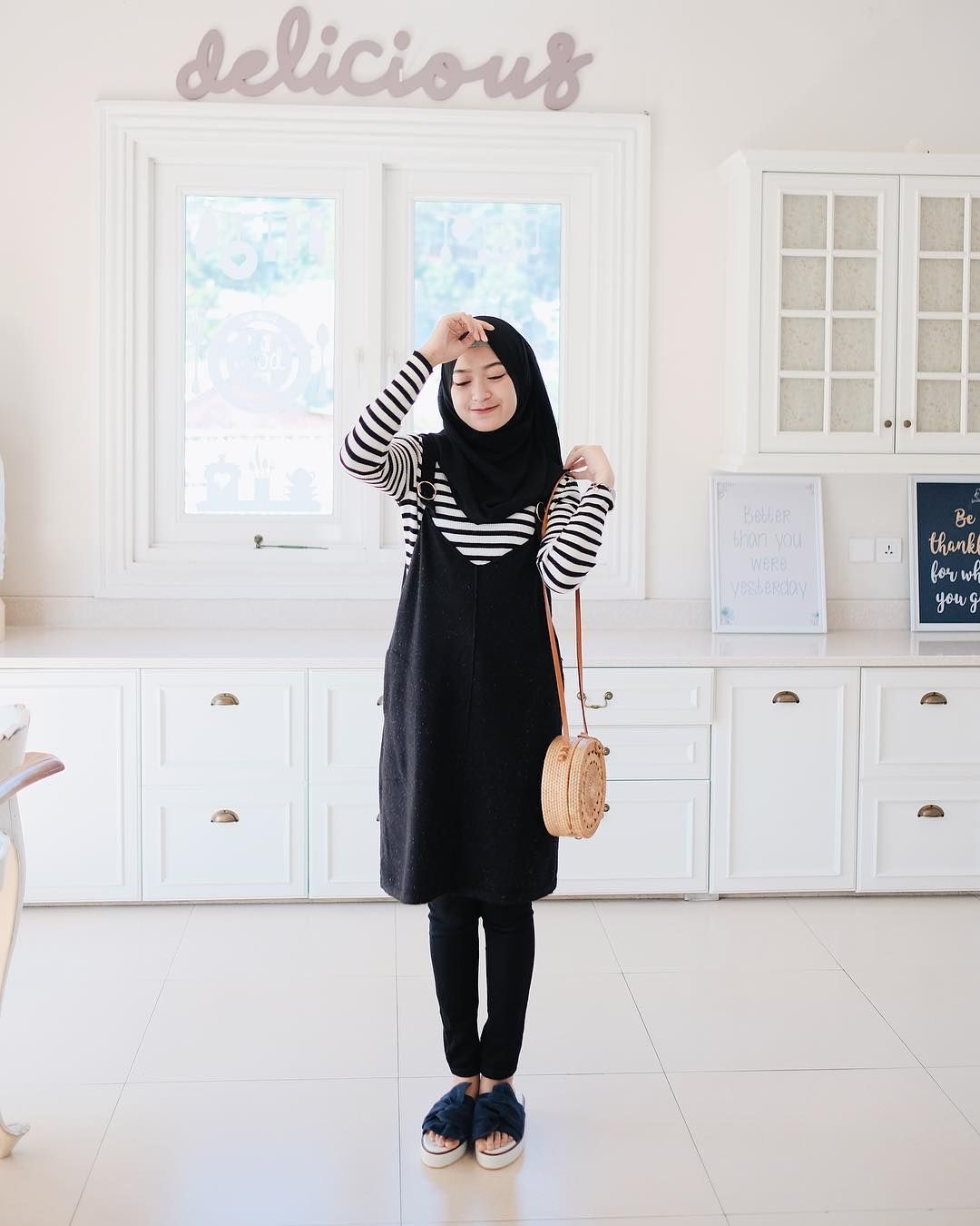 20 Inspirasi  Fashion Overall  Pendek Hijab Jalen Blogs