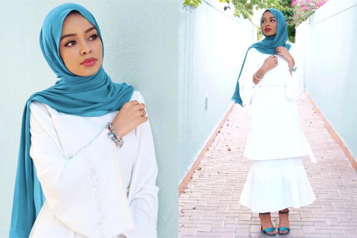 Baju Biru Tosca Cocok Jilbab Warna Apa