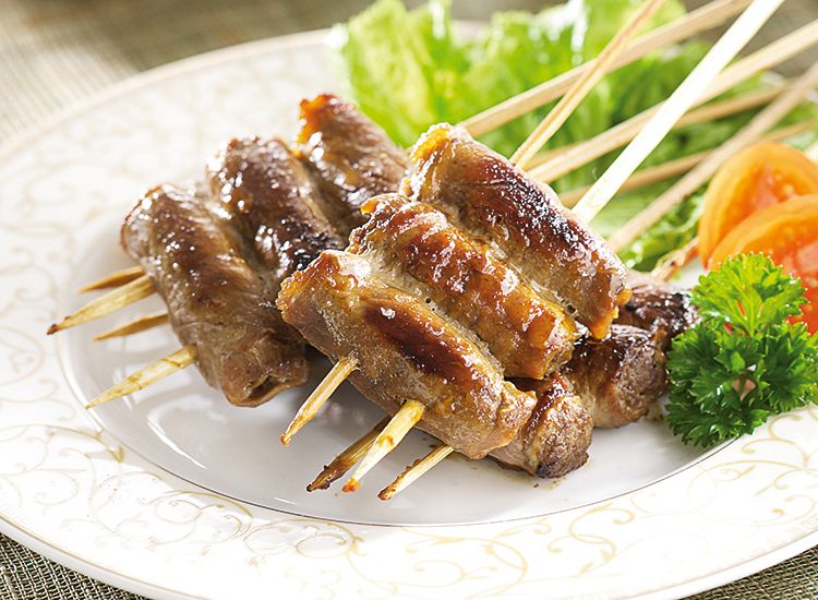 Resep Masak Sate Kambing Gulung Sukiyaki.