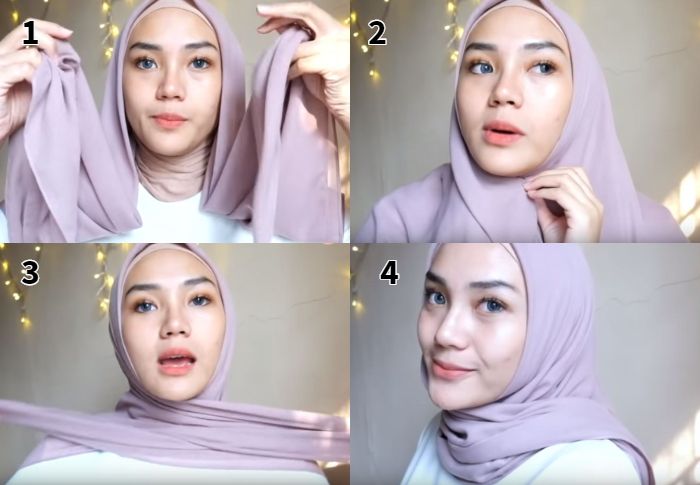 Tutorial Hijab Segi Empat Trend 2019