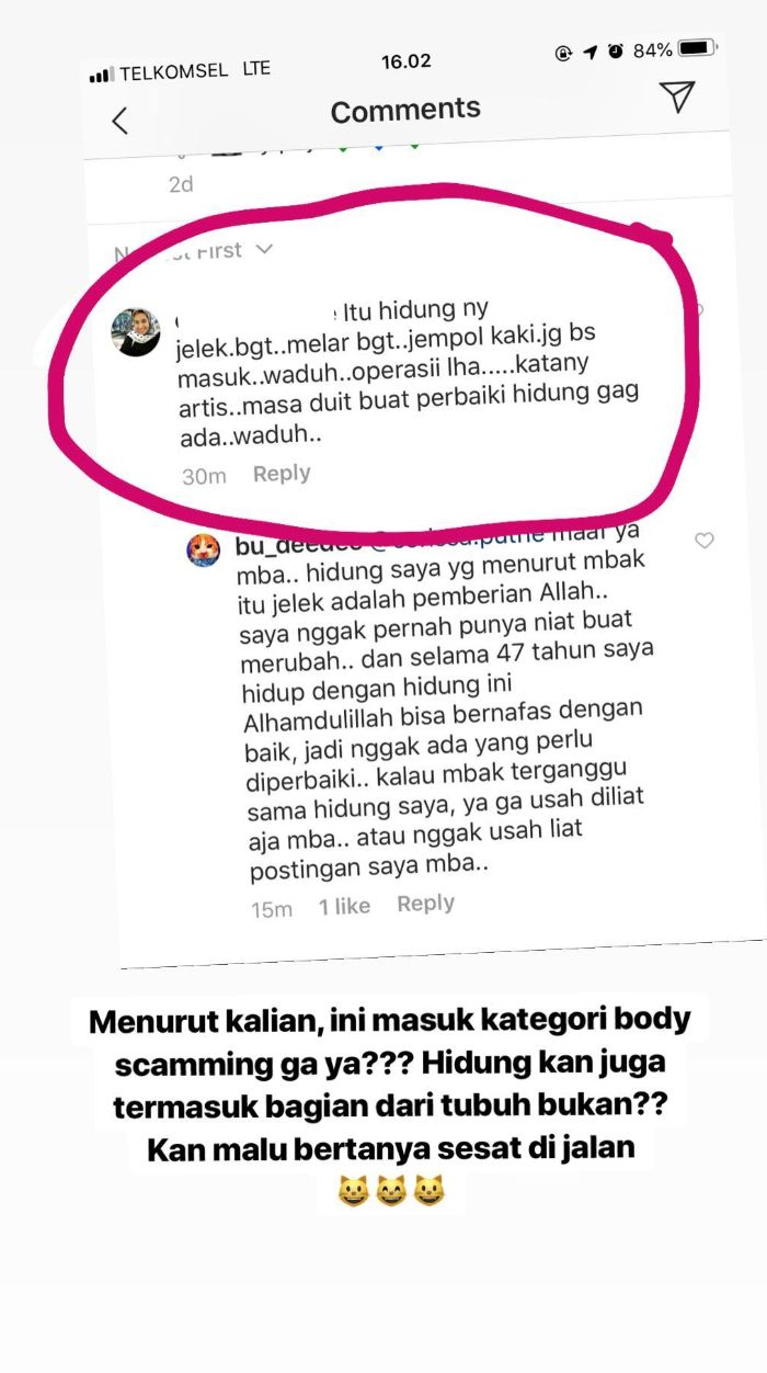 Bagian Wajah Dihina Orang Dian Nitami Bungkam Pelaku Body Shaming