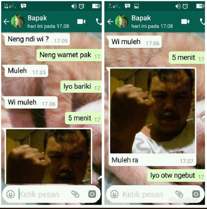 Chat Antara Anak dan Orang Tua Ini Kocak Banget, Ada yang Gaptek Hingga