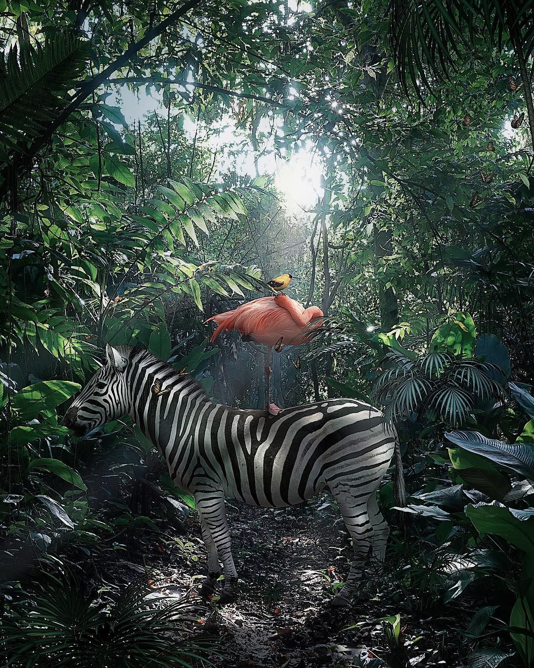 Keren Seorang Seniman Membuat Gambar Hewan Yang Terancam