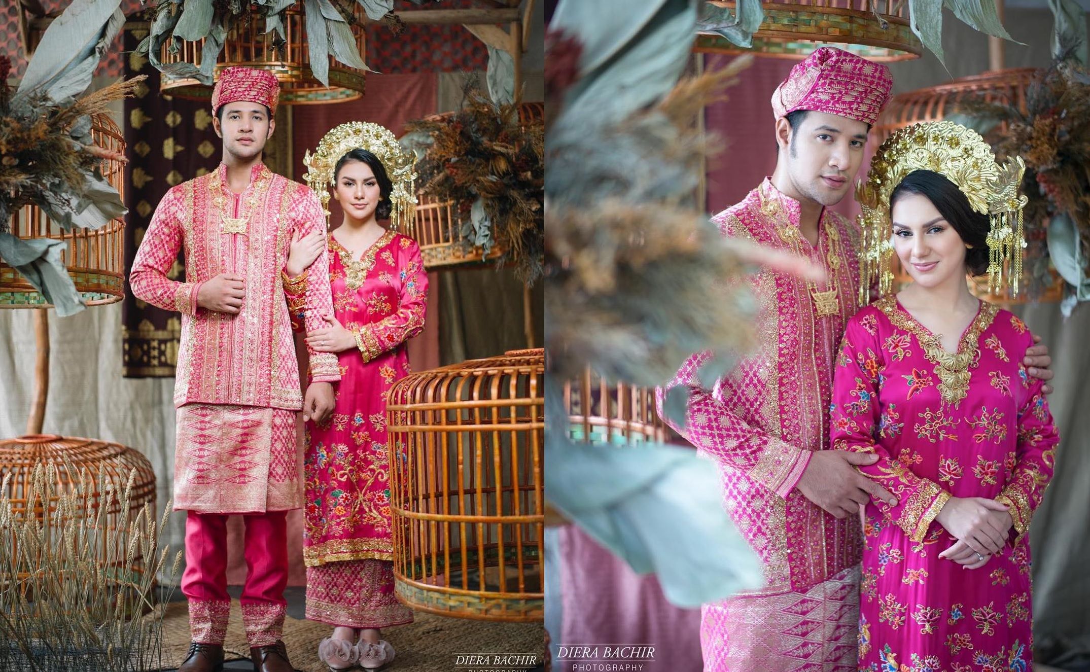 Pakai baju adat minang untuk prewedding ini potret irish bella dan ammar zoni bak keluarga kerajaan
