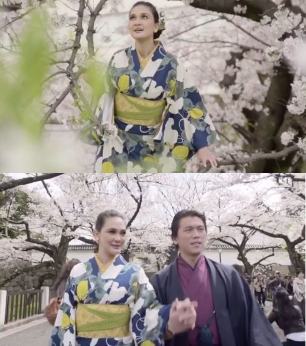 Sama Sama Dipakai Bareng Reino Barack Di Jepang Kimono Syahrini Dan