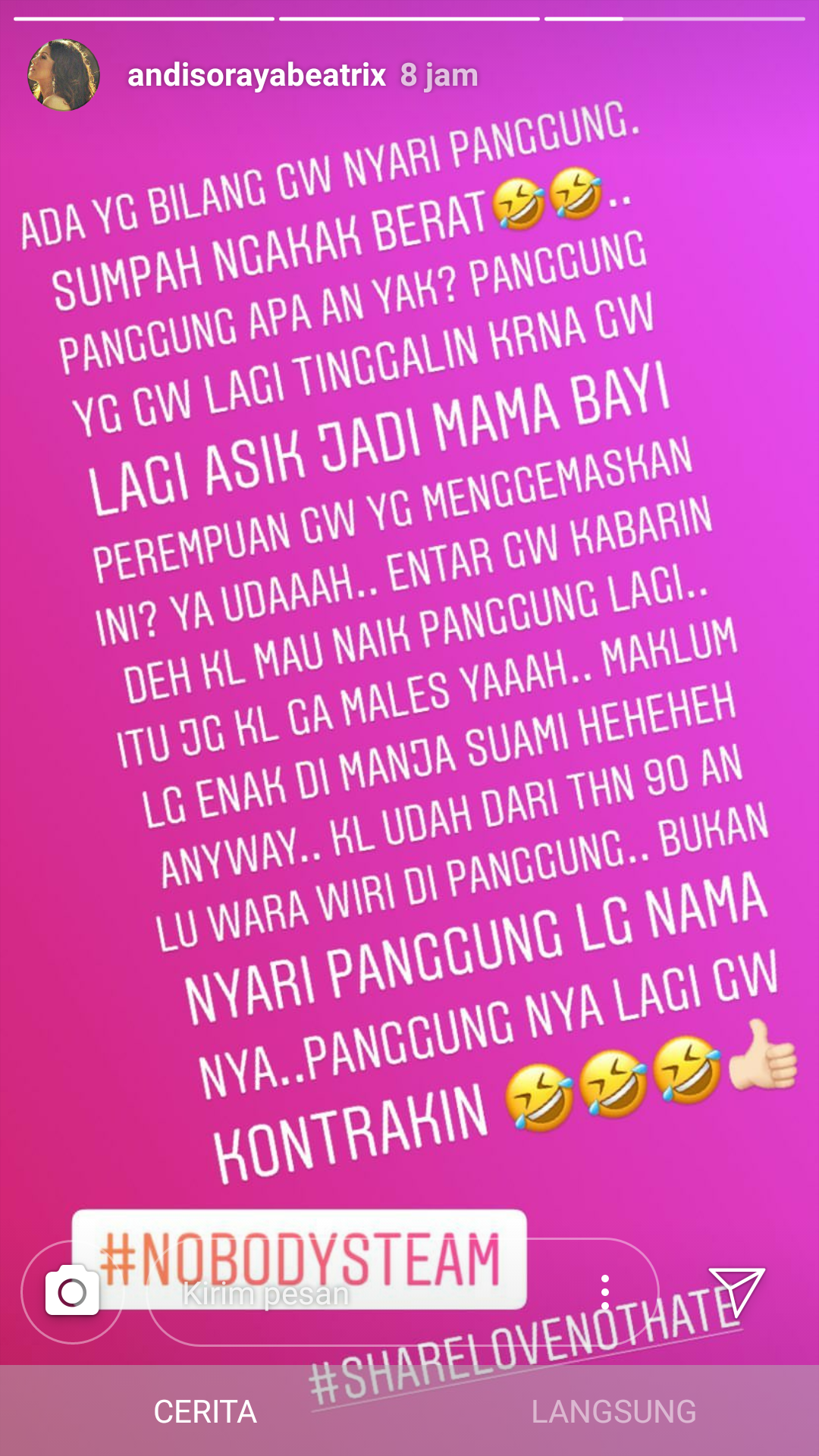 Berita Berikan Terbaru Hari Ini Dianggap Cari Panggung Komentari Pernikahan Syahrini dan Reino Barack Andi Soraya Berikan Jawaban Menohok