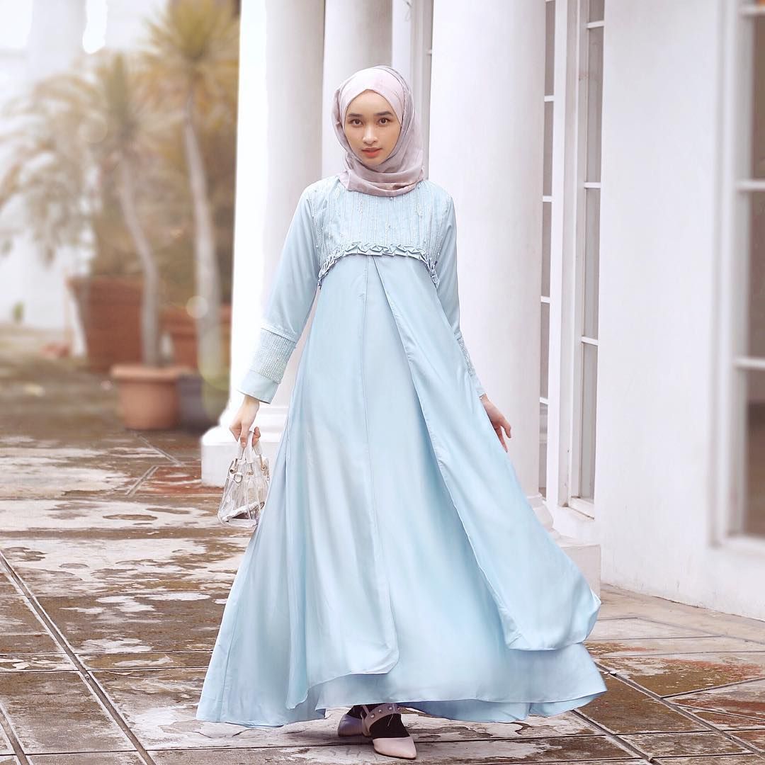 7 Ide Ootd Hijab Syari Untuk Lebaran Ala Bella Almira