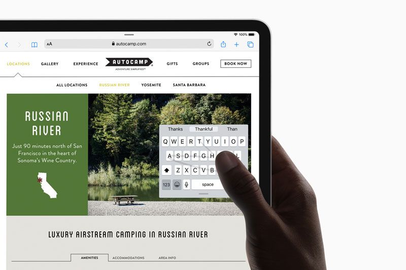 Safari di iPad OS dan Keyboard Baru