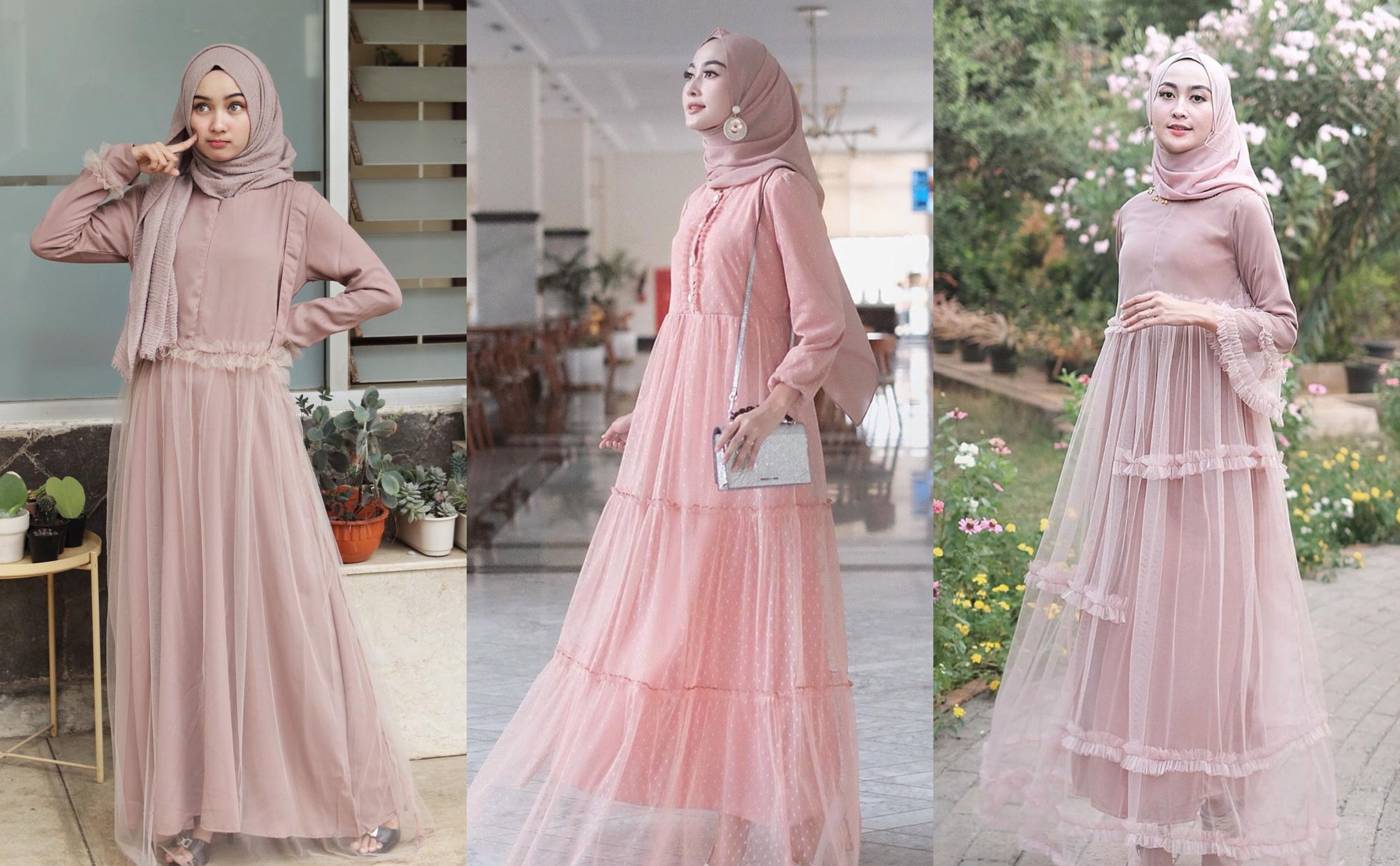 Bisa Buat Kondangan, Pakai 3 Dress Bahan Tile untuk Gaya Hijabers Feminin  nan Manis! - Semua Halaman - CewekBanget