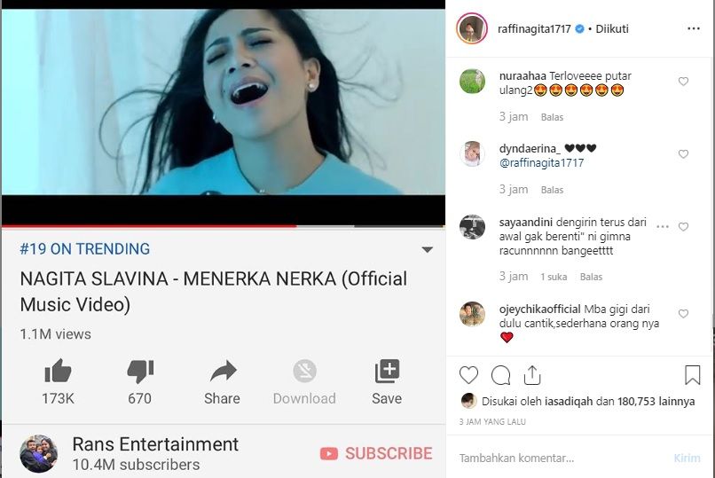 Nagita Slavina Unggah Video Klip Single Terbaru Netter Racun Banget Semua Halaman Nakita