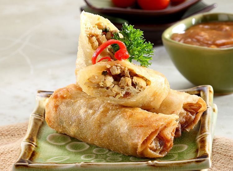 Bahan dasar pembuatan lumpia khas semarang adalah rebung. modifikasi isian lumpia yang dapat dilakuk