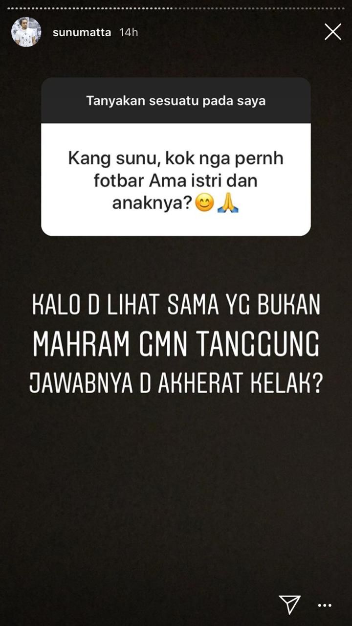 Lama Bungkam Usai Dikabarkan Nikahi Siri Umi Pipik Sunu Matta Kini Mendadak Bicarakan Tanggung Jawab Akhirat Soal Foto Anak Istri Semua Halaman Grid Hot Hai aku perhatiin di rp trainee sekarang itu banyak task bikin fotbar sama admin, jadi karena mungkin banyak yang mau lihat aku. lama bungkam usai dikabarkan nikahi