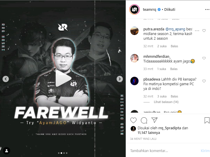 Teamrrq Resmi Bubarkan 3 Divisi Mlbb Point Blank Dan Free Fire Semua Halaman Grid Games Teamrrq Resmi Bubarkan 3 Divisi Mlbb Point Blank Dan Free Fire Semua Halaman Grid Games