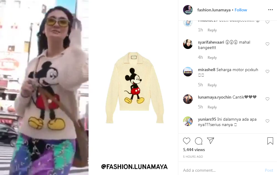 baju gucci mickey mouse