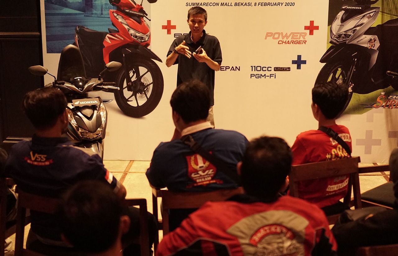 Ratusan Bikers Honda Beat Kumpul Bareng Sambil Silaturahmi Di