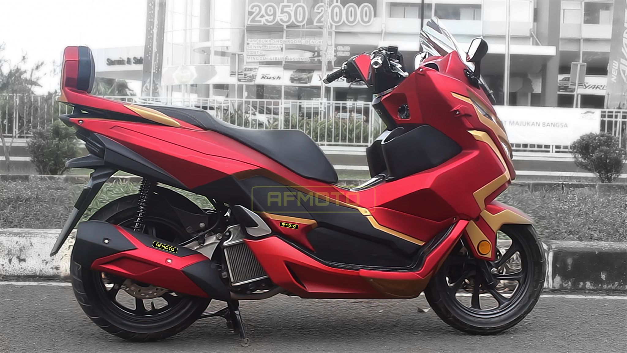 Pertama Di Dunia Modifikasi Honda PCX 150 Marvel Siap Tantang Yamaha NMAX Ironmax