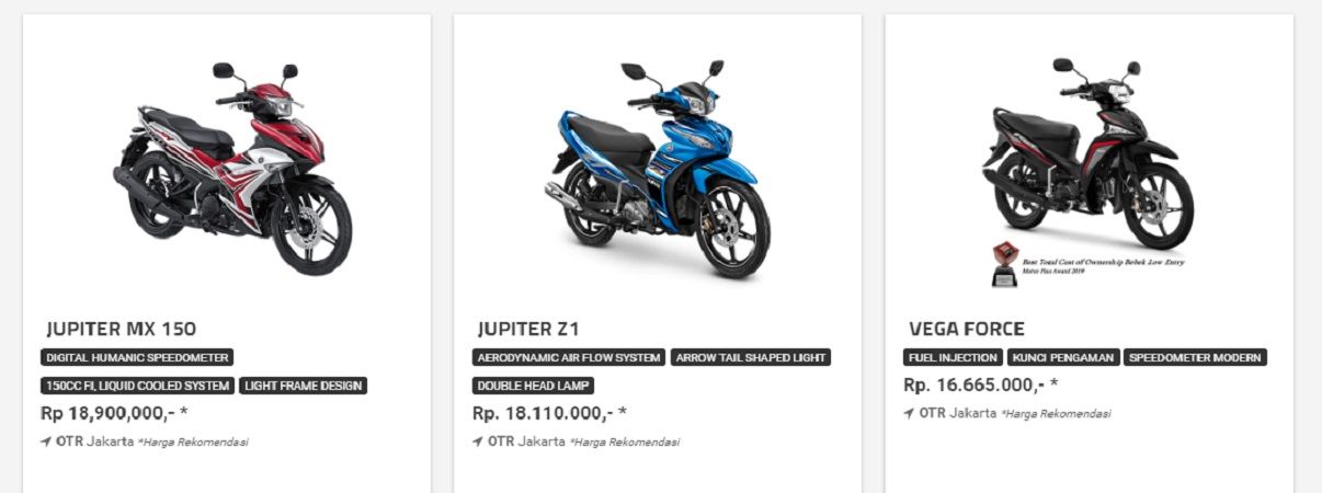 Update Harga Motor Bebek Yamaha April Paling Murah Dibanderol Rp 16 Jutaan Motorplus