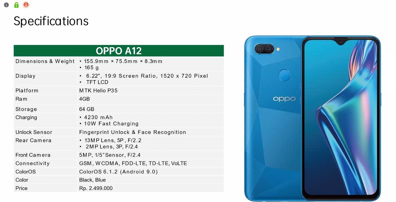 Spesifikasi Oppo A12 di Indonesia, Hape 2 Jutaan Dengan RAM 4GB - Semua  Halaman - Nextren.grid.id
