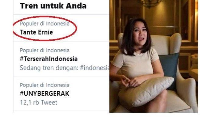 Sosok Tante Ernie yang Disebut Sebagai 'Pemersatu Bangsa' Trending Topik di  Twitter hingga Difollow Hotman Paris, Sang Pengacara Langsung Kasih Ini -  Semua Halaman - Suar